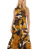 Yumi Yumi Cotton Leaf Midi Sleeveless Shirt Dress - 5