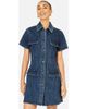 Yumi Yumi Denim Stretch Shirt Dress - 1