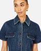 Yumi Yumi Denim Stretch Shirt Dress - 5