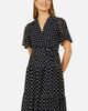 Yumi Yumi Dot Print Mesh Stretch Midi Skater Dress - 3