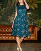 Yumi Yumi Embroidered Floral Mesh Fit-Flare Dress - 3