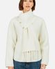 Yumi Yumi Eyelash Knit Scarf Neck Cardigan - 1