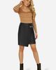Yumi Yumi Faux Leather Wrap Mini Skirt - 3