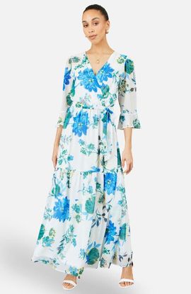 Yumi Yumi Floral Maxi Wrap Dress