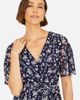 Yumi Yumi Floral Mesh Wrap Dress - 5