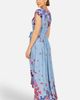 Yumi Yumi Floral Mirror Dip Hem Wrap Dress - 3
