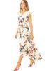 Yumi Yumi Floral Print Dip Hem Wrap Dress - 1