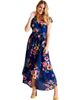 Yumi Yumi Floral Print Dipped Hem Wrap Midi Dress - 1