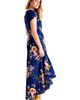Yumi Yumi Floral Print Dipped Hem Wrap Midi Dress - 5