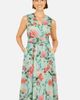 Yumi Yumi Floral Print Mesh Stretch Midi Dress - 2