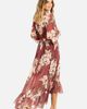Yumi Yumi Floral Print Midi Wrap Dress - 5