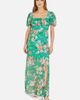 Yumi Yumi Floral Print Square Neck Maxi Dress - 1