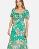 Yumi Yumi Floral Print Square Neck Maxi Dress - 3