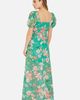 Yumi Yumi Floral Print Square Neck Maxi Dress - 5