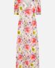 Yumi Yumi Floral Puffed Sleeve Midi Dress - 2
