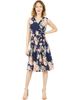 Yumi Yumi Floral Rose Wrap Over Sleeveless Dress - 1