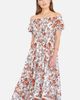 Yumi Yumi Floral Ruched Waist Midi Dress - 2