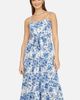 Yumi Yumi Floral Strappy Tie Front Midi Dress - 3