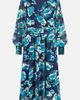 Yumi Yumi Floral V-Neck Long Sleeves Wrap Dress - 2