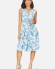 Yumi Yumi Floral Wrap Over Skater Dress - 1