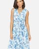 Yumi Yumi Floral Wrap Over Skater Dress - 3