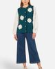 Yumi Yumi Flower Appliqué Knit Waistcoat - 2