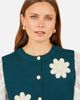 Yumi Yumi Flower Appliqué Knit Waistcoat - 5