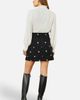 Yumi Yumi Flower Embroidered Cord Mini Skirt - 3