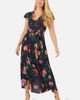 Yumi Yumi Flower Print Wrap Midi Dress - 1