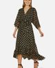 Yumi Yumi Foil Print Wrap Over Dress - 2