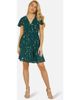 Yumi Yumi Foil Star Print Wrap Skater Dress - 1