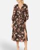 Yumi Yumi Foiled Floral Print Wrap Midi Dress - 1
