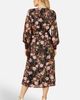 Yumi Yumi Foiled Floral Print Wrap Midi Dress - 3