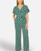 Yumi Yumi Geometric Print Wrap Jumpsuit - 1