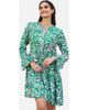 Yumi Yumi Ikat Print 3/4 Sleeve Tunic Dress - 1