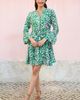 Yumi Yumi Ikat Print 3/4 Sleeve Tunic Dress - 3