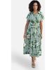 Yumi Yumi Leaf Print Midi Shirt Dress - 1