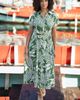 Yumi Yumi Leaf Print Midi Shirt Dress - 3