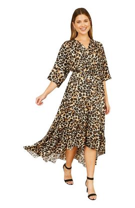 Yumi Yumi Leopard Print Wrap Dress