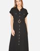 Yumi Yumi Linen Look Midi Shirt Dress - 2