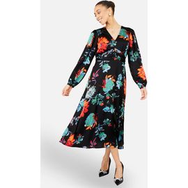 Yumi Yumi Long Sleeve Floral Midi Dress