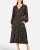Yumi Yumi Long Sleeve Foil Print Midi Dress - 1