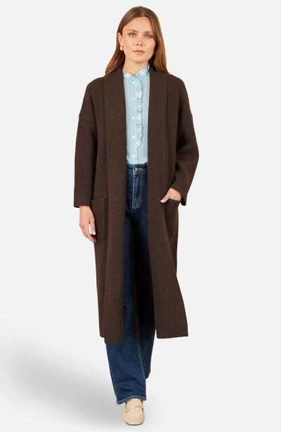 Yumi Yumi Long Sleeve Knitted Maxi Cardigan
