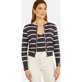 Yumi Yumi Long Sleeve Round Neck Cardigan