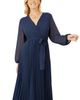 Yumi Yumi Long Sleeved Pleated Midi Wrap Dress - 2