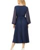 Yumi Yumi Long Sleeved Pleated Midi Wrap Dress - 3