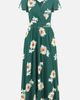 Yumi Yumi Mesh Flower With Pockets Wrap Midi Dress - 2