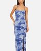 Yumi Yumi Mesh Ruched Midi Dress - 1