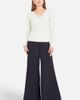 Yumi Yumi Metallic Thread Rib Wrap Knitted Top - 2