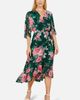 Yumi Yumi Midi Dip Hem Wrap Midi Dress - 1